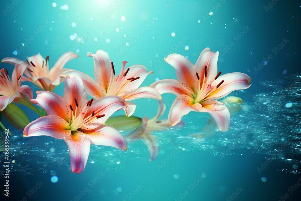 abstract background with flowers made by midjourney abstract background with flowers made by midjourney