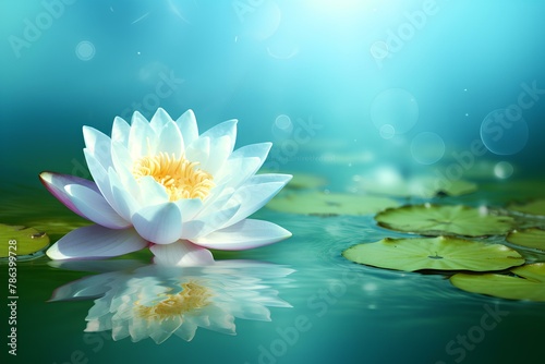 white water lily made by midjourney