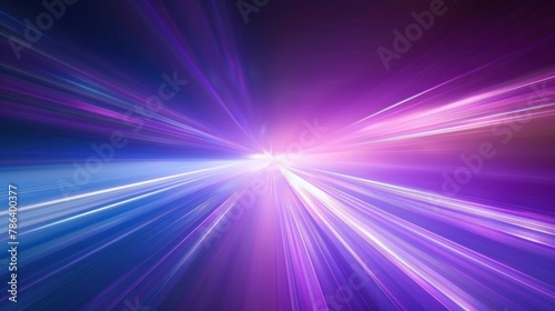 Purple and blue background with a light trail in the middle