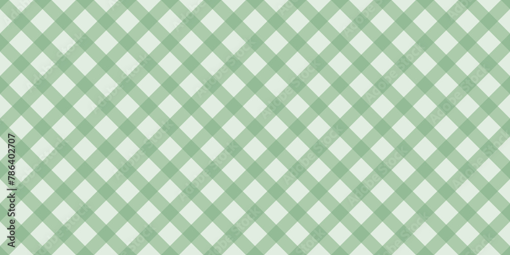 Diagonal green checkered on the white background Diagonal green checkered on the white background