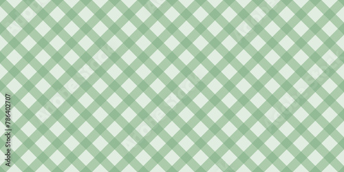 Diagonal green checkered on the white background