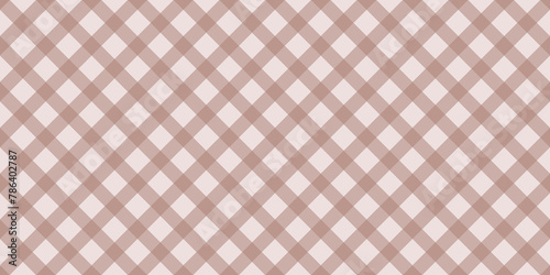 Diagonal brown checkered on the white background