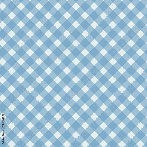 Diagonal blue checkered on the white background