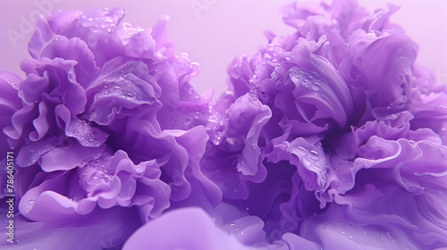 abstract visuals, purple flowers