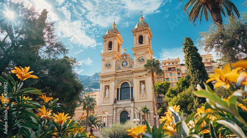 Monaco Cathedral in Monaco-city Principality  photo