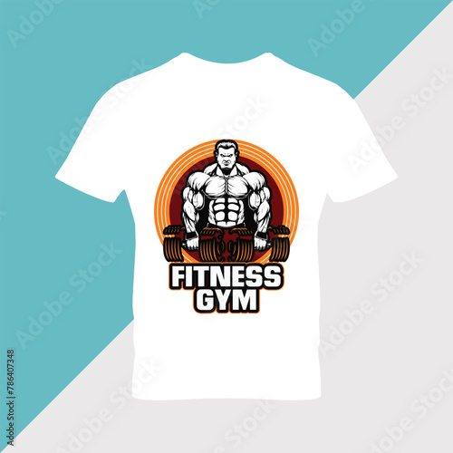 Gym, Fitness, Typography T-shirt Design