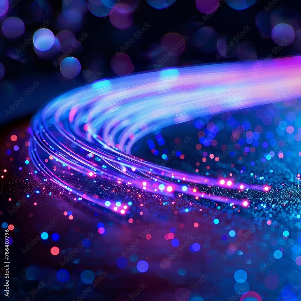 Obraz premium Parody of a popular song, with lyrics about the benefits of fiber optics for finance
