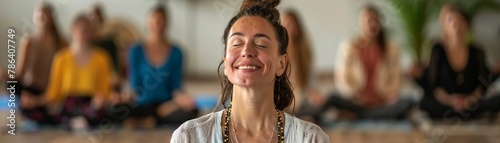 Guided meditation workshop focusing on cultivating a mindset of joy and gratitude photo