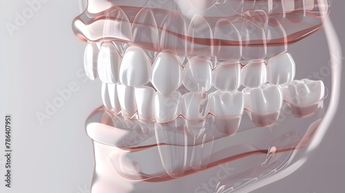 Transparent 3D Dental Anatomy Model - Innovative Educational Tool for Medical and Science Learning