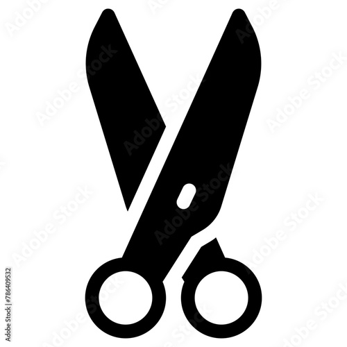 scissor icon, simple vector design