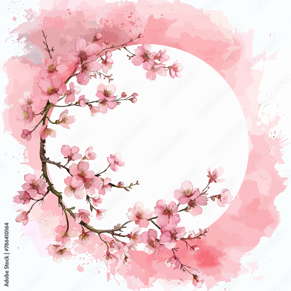 a watercolor painting of pink flowers on a white background