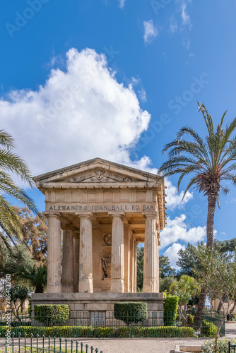 The Monument to Sir Alexander Ball is a neoclassical monument in the Lower Barrakka Gardens, Valletta, Malta