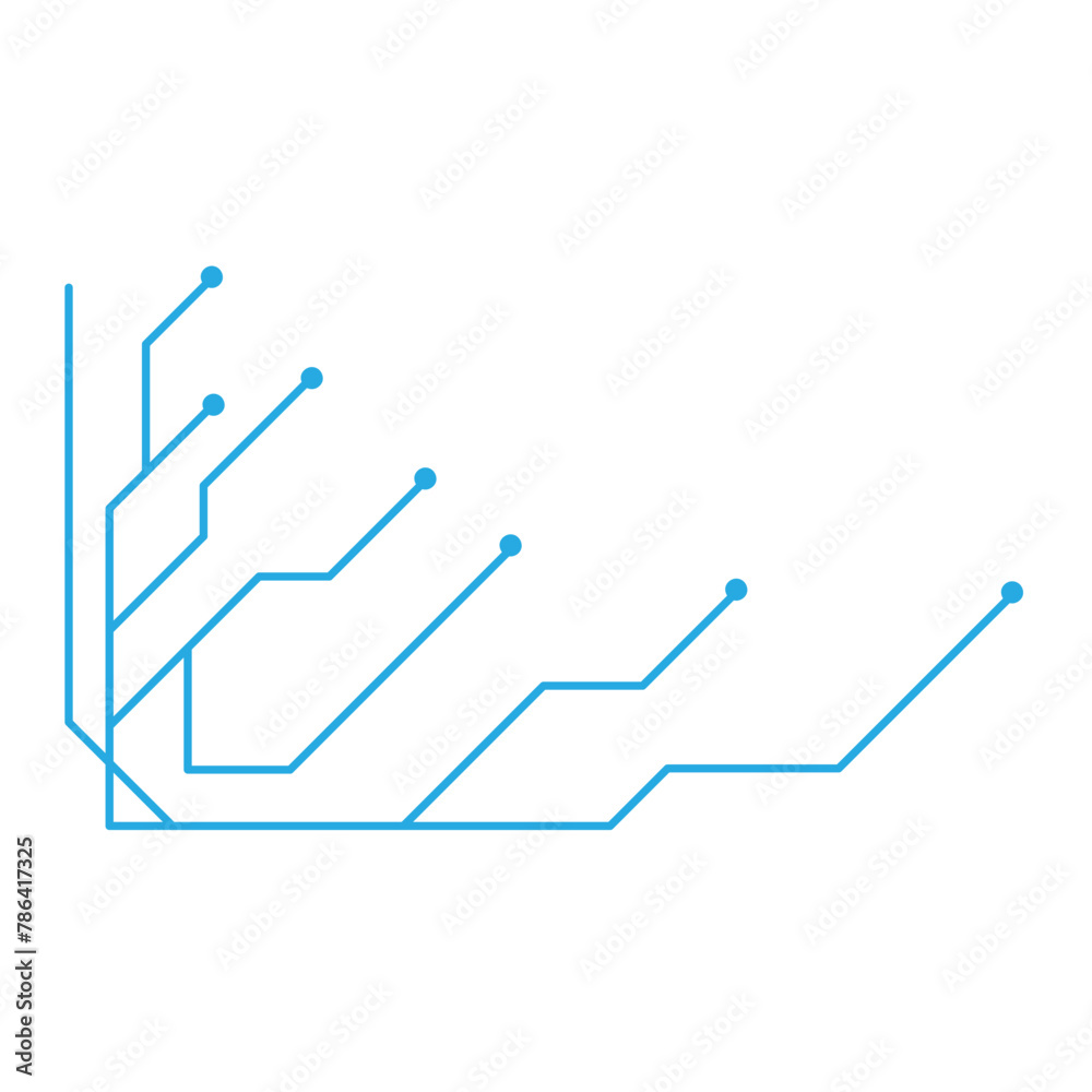 Blue Line Circuit Technology, Cyber Technology Background Blue Line Circuit Technology, Cyber Technology Background