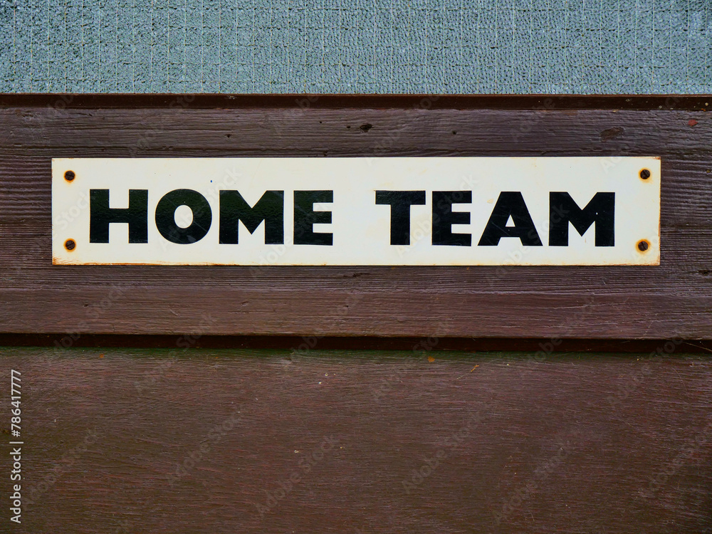 Obraz premium home team sign for sport