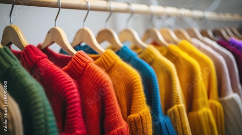 Colorful Youth Cashmere Sweaters. Fashion Forward Display