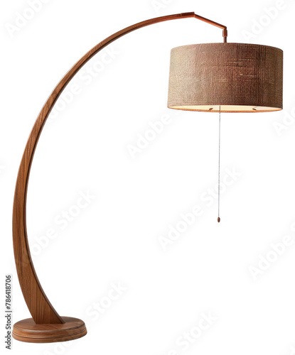 PNG Floor lamp lampshade white background lighting. photo