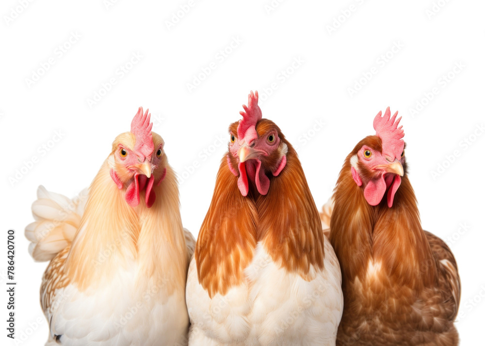 Fototapeta premium PNG Agriculture livestock cockerel portrait