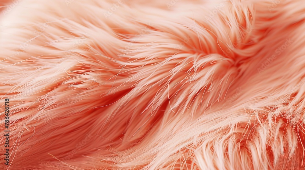 Luxurious close up peach fur texture in detailed macro shot for stunning visuals Luxurious close up peach fur texture in detailed macro shot for stunning visuals