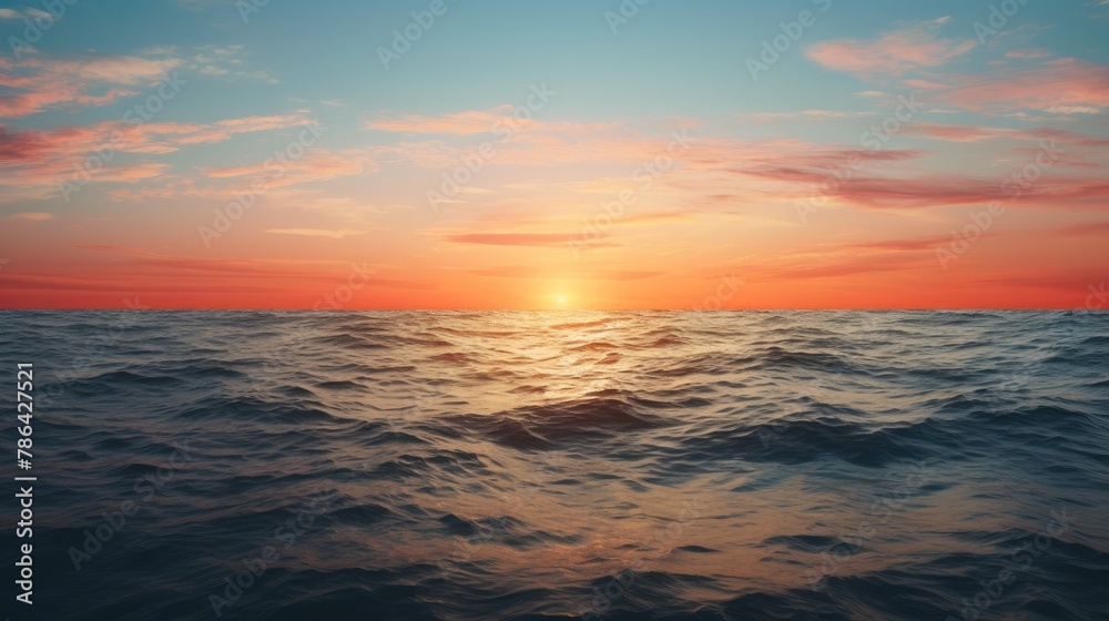 Beyond the Blue: Endless Sea Horizon
