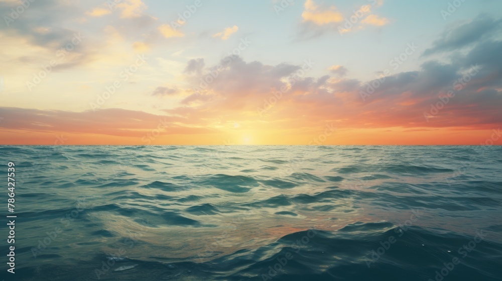 Oceanic Tranquility: A Seaside Horizon