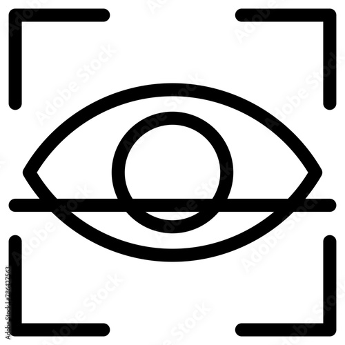 eye icon, simple vector design