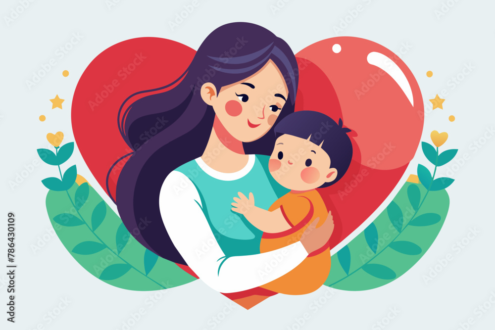 Love Symbolized Mother and Baby Bond Love Symbolized Mother and Baby Bond