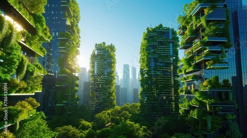Green Utopia  Architectural Harmony with Nature