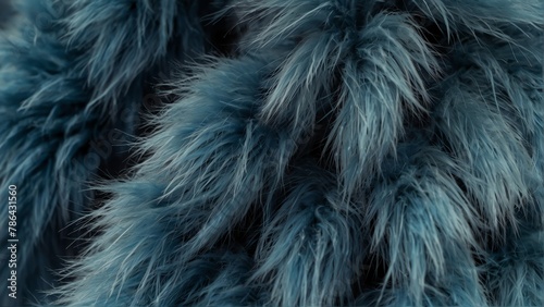 blue fur close-up texture from Generative AI
