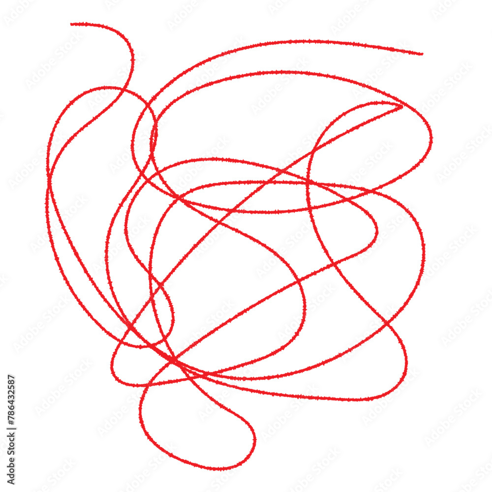 red thread isolated on white background red thread isolated on white background