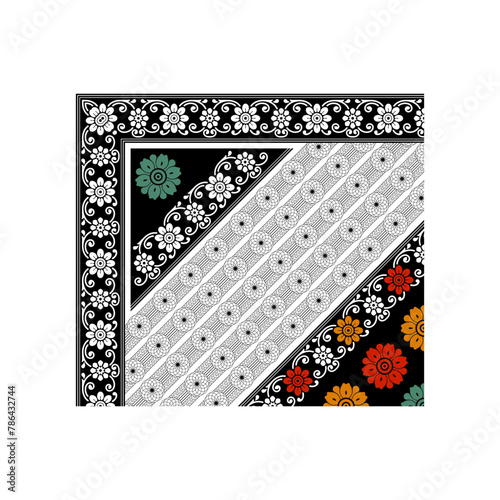 bedsheet design digital art use hand work and digital printing