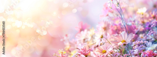 Bouquet of flowers. Floral background. Soft focus. Mother's day background. © Pixelmagic