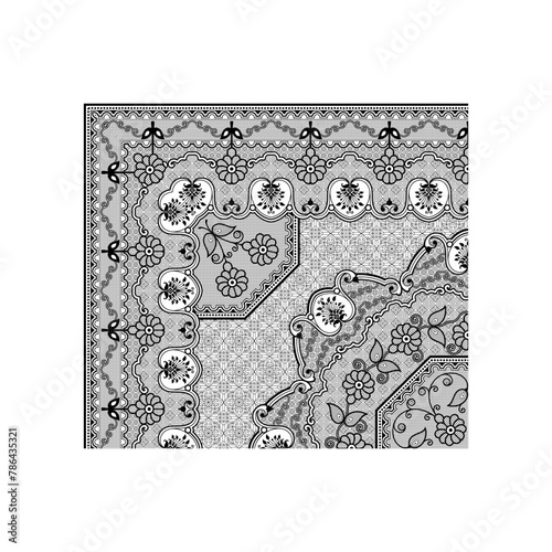 bedsheet design digital art use hand work and digital printing
