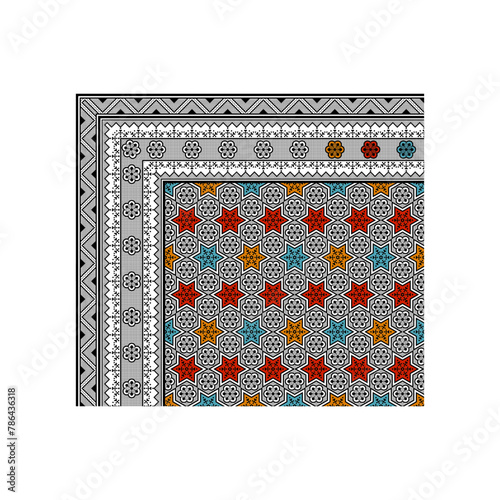 bedsheet design digital art use hand work and digital printing