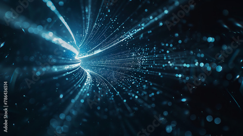 Quantum Leap, Digital Burst, High-Speed Data Journey