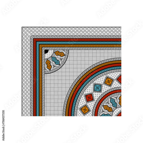 bedsheet design digital art use hand work and digital printing