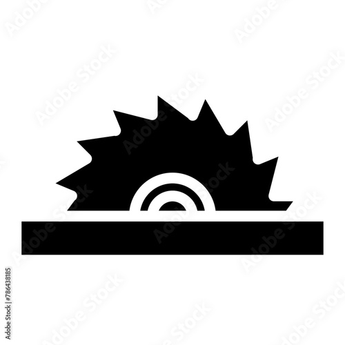Circular saw blade icon