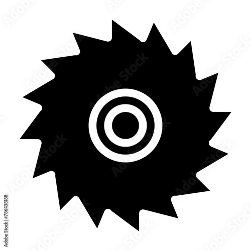 Circular saw blade icon