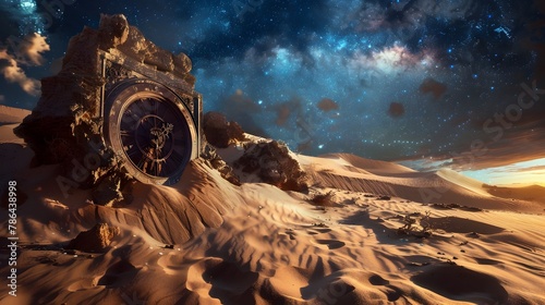 Midnight in the Desert:An Ancient Celestial Timepiece Frozen in Time