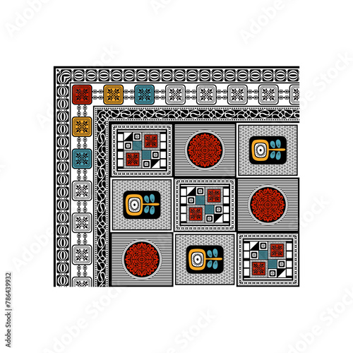 bedsheet design digital art use hand work and digital printing