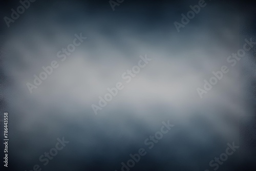 dark blue black grey , spray texture color gradient shine bright light and glow rough abstract retro vibe background template , grainy noise grungy empty space