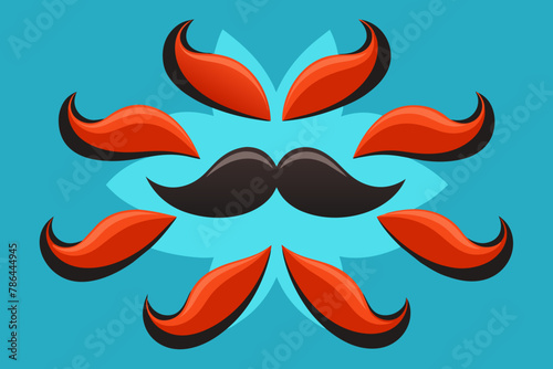 the mustache Vector Illustration