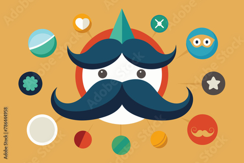 the mustache Vector Illustration