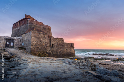Sunset over Fort d'Ambleteuse in north of France