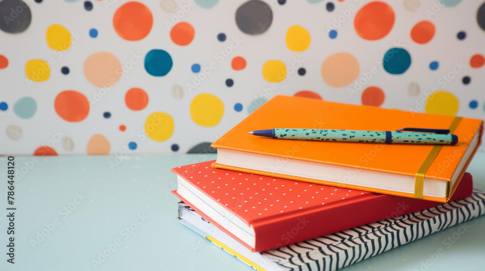 polka-dot background notebooks books polka-dot background notebooks books