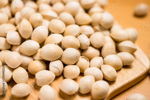 Pile of ginkgo biloba seed © leungchopan