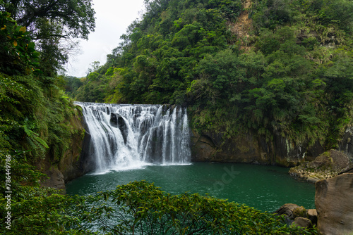 Shifen Waterfall in Pingxi District at Taiwan © leungchopan