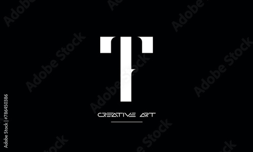 FT, TF, F, T abstract letters logo monogram