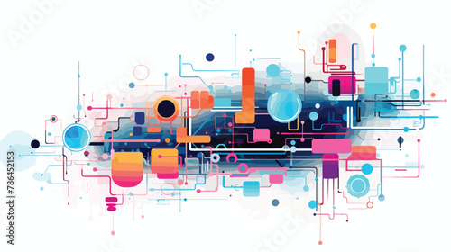 Technological background abstract.Vector illustration