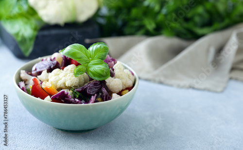 fresh organic salad for healthy eating