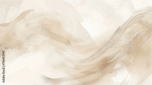 A beige background with soft, abstract brush strokes in various shades of brown and cream
